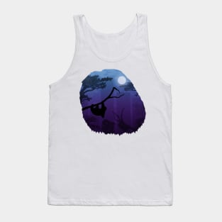 CITY NIGHTLIFE SLOTH (SILHOUETTE Tank Top